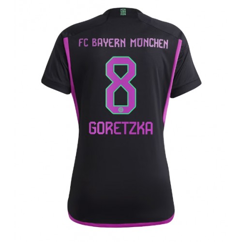 Maillot de foot Bayern Munich Leon Goretzka #8 Extérieur Femmes 2023-24 Manches Courte